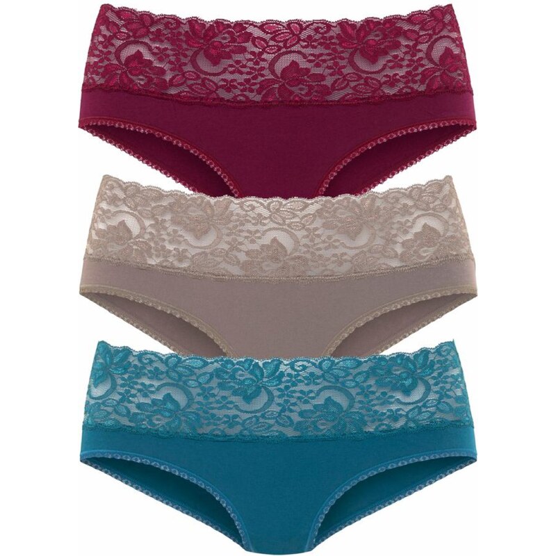 VIVANCE Kalhotky velbloudí / nebeská modř / merlot 97224656