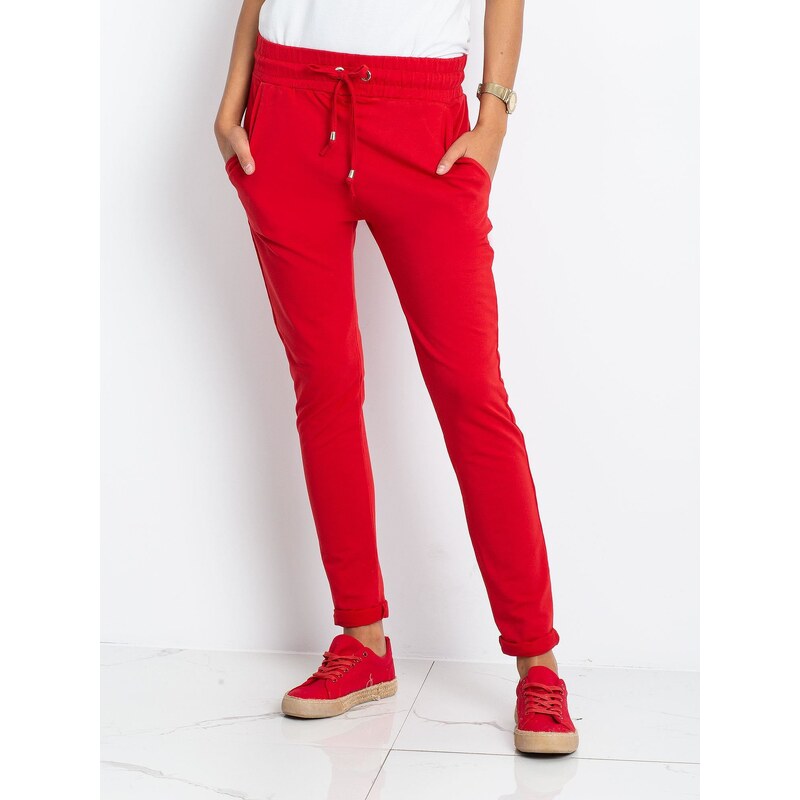 BASIC Feel Good Sweatpants-RV-DR-3698.07X-red