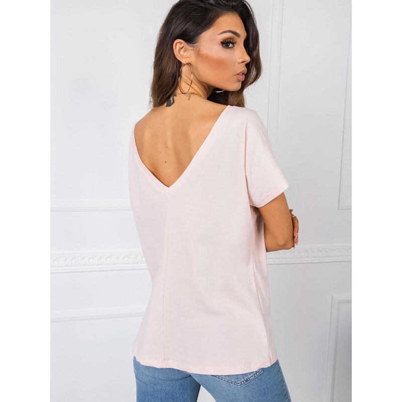 BASIC Feel Good T-shirt-RV-TS-4662.04X-light pink