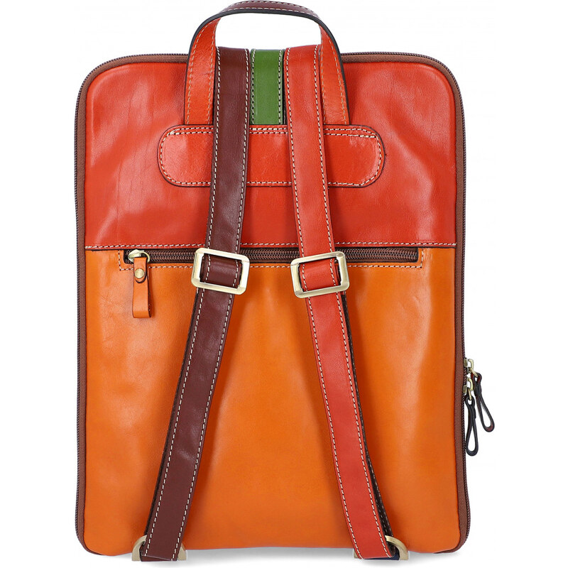 CRISTINA RUI Luxusní dámský kožený batoh Torino Různobarevná