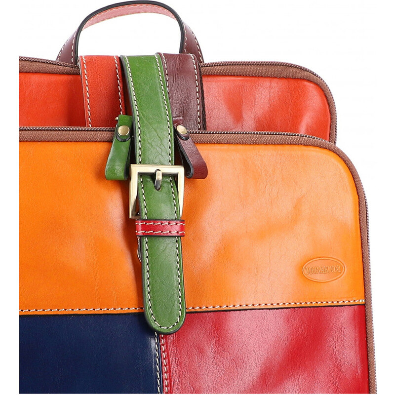 CRISTINA RUI Luxusní dámský kožený batoh Torino Různobarevná