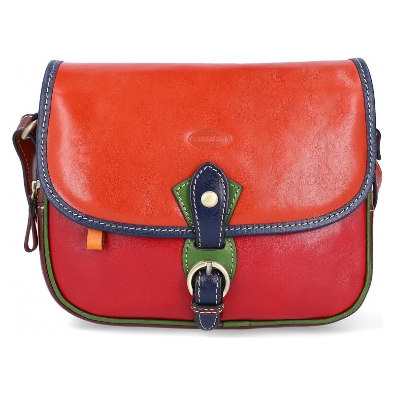 TORNABUONI Italská kožená crossbody kabelka Monza Různobarevná 113330153