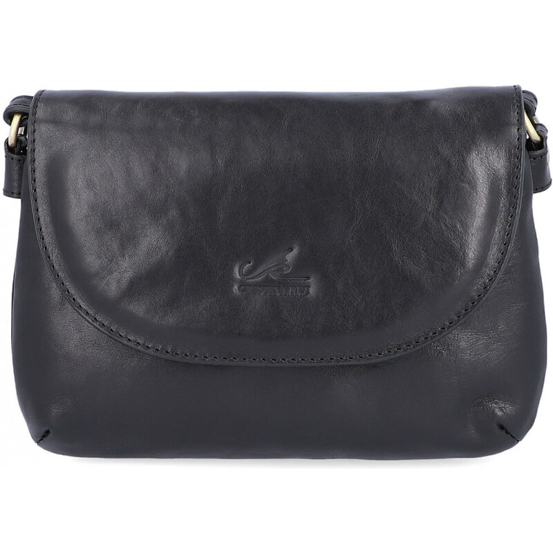 CRISTINA RUI Italská kožená crossbody kabelka Simona Černá 51560823