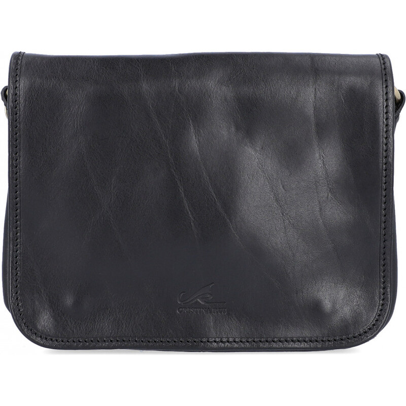 CRISTINA RUI Italská kožená crossbody kabelka Serena Černá 51560825