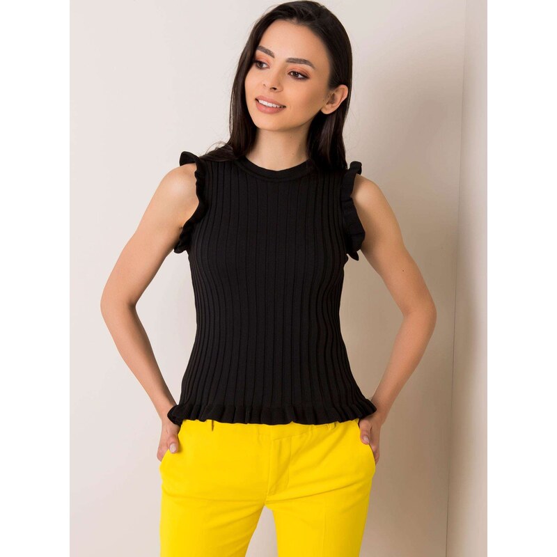 RUE PARIS Blouse-178-BZ-2907.91-black