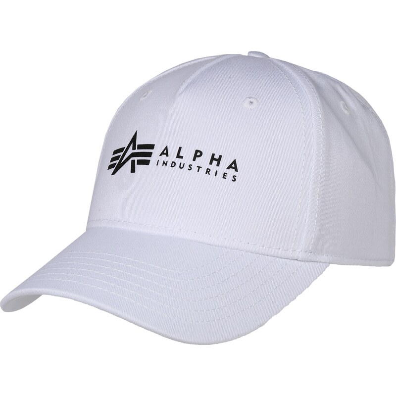 ALPHA INDUSTRIES Kšiltovka černá / bílá 85939591