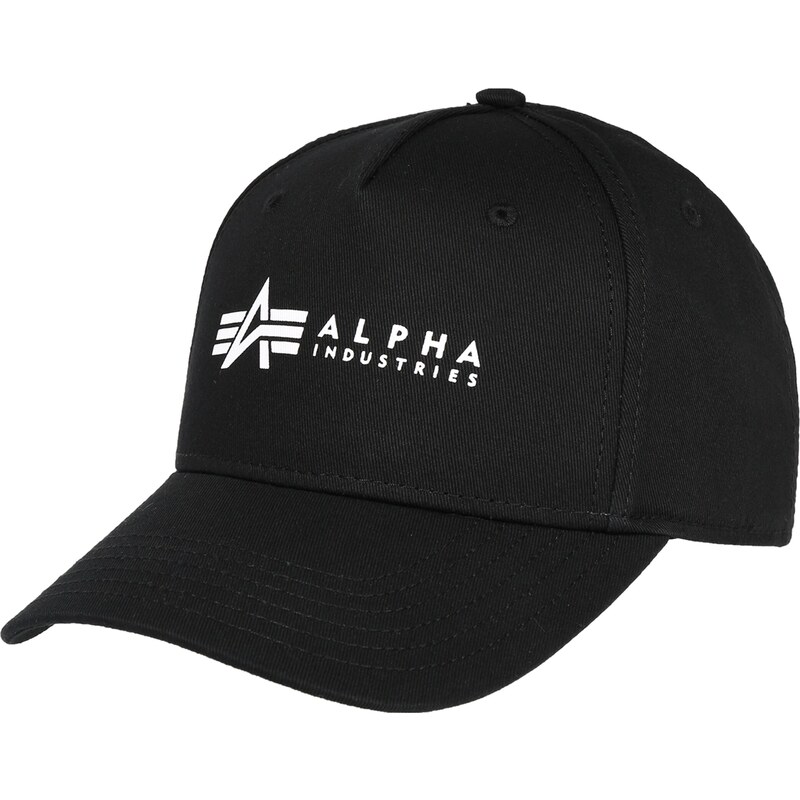 ALPHA INDUSTRIES Kšiltovka černá / bílá