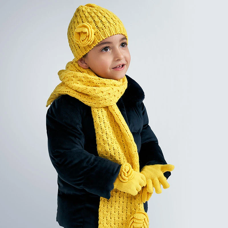 Dívčí zimní čepice + šála + rukavice MAYORAL 10897-087 - GLAMI.cz