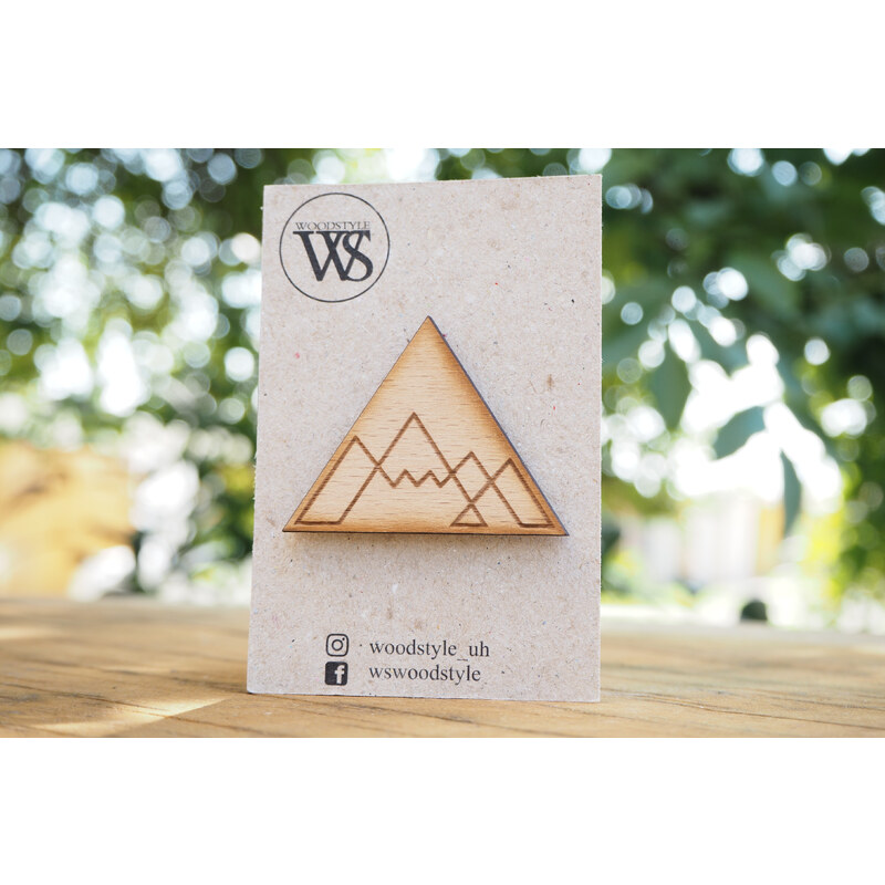 Wood Style Brož Mountains triangle 51578548