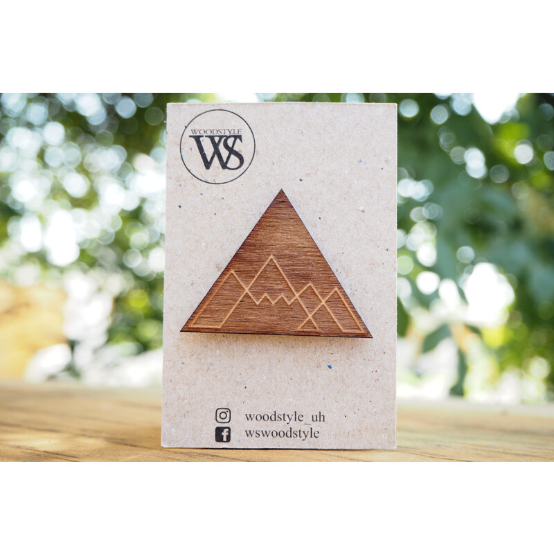 Wood Style Brož Mountains triangle 51578547
