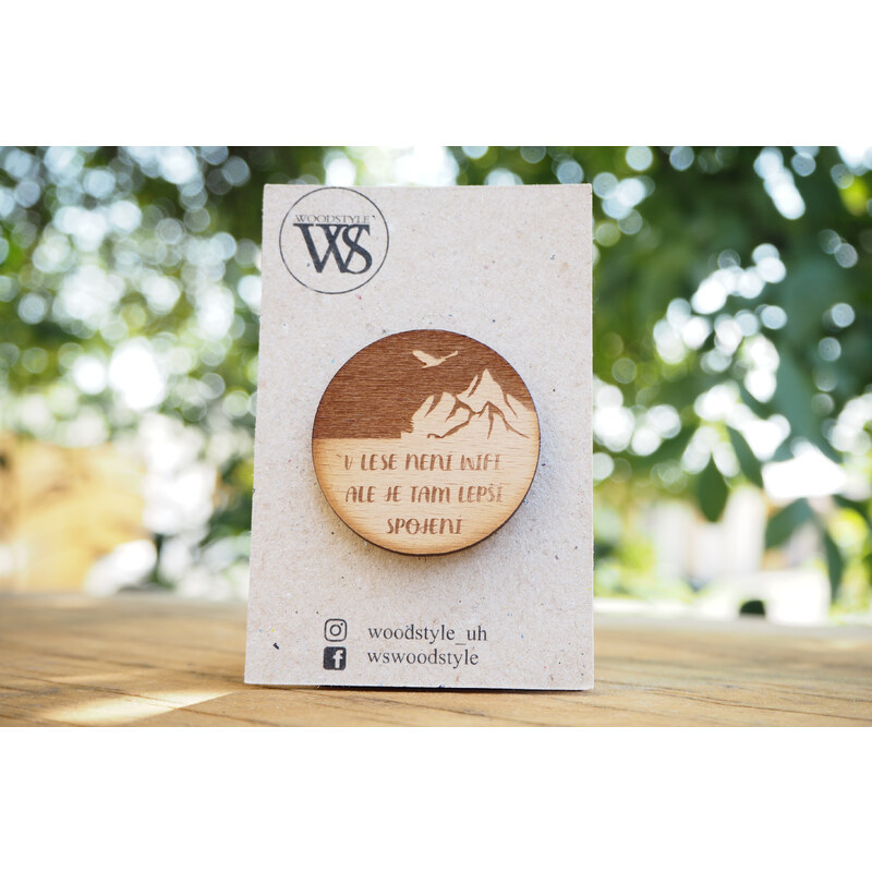 Wood Style Brož Wifi v lese 51578543