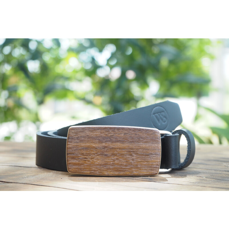 Wood Style Opasek Slim Ořech