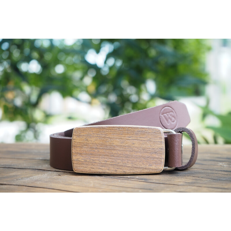 Wood Style Opasek Slim Ořech americký