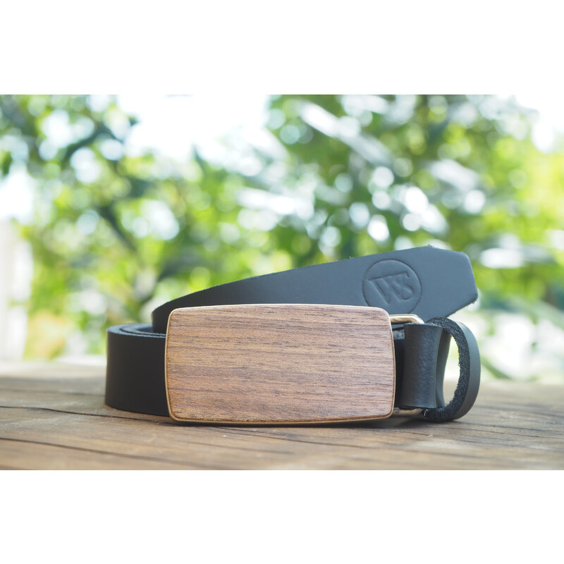 Wood Style Opasek Slim Ořech americký