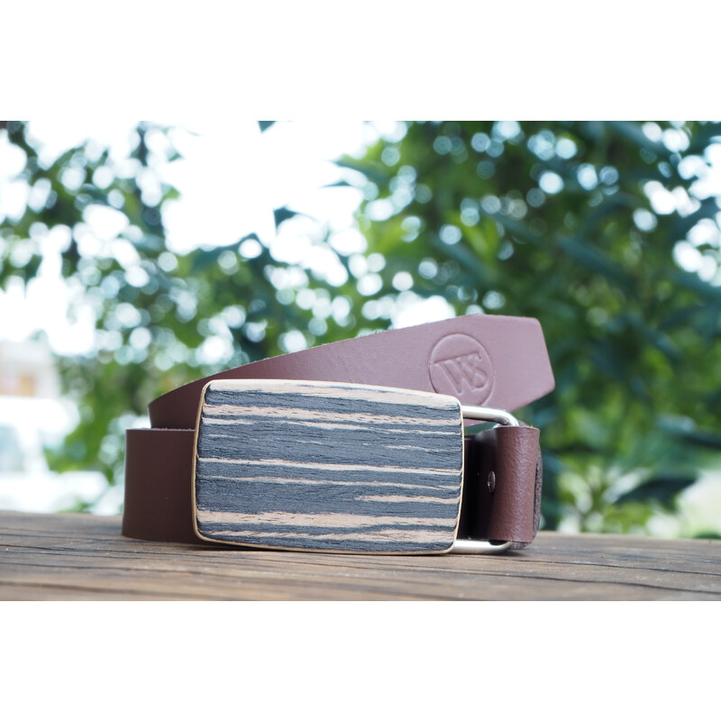 Wood Style Opasek Kulatý Dub černý