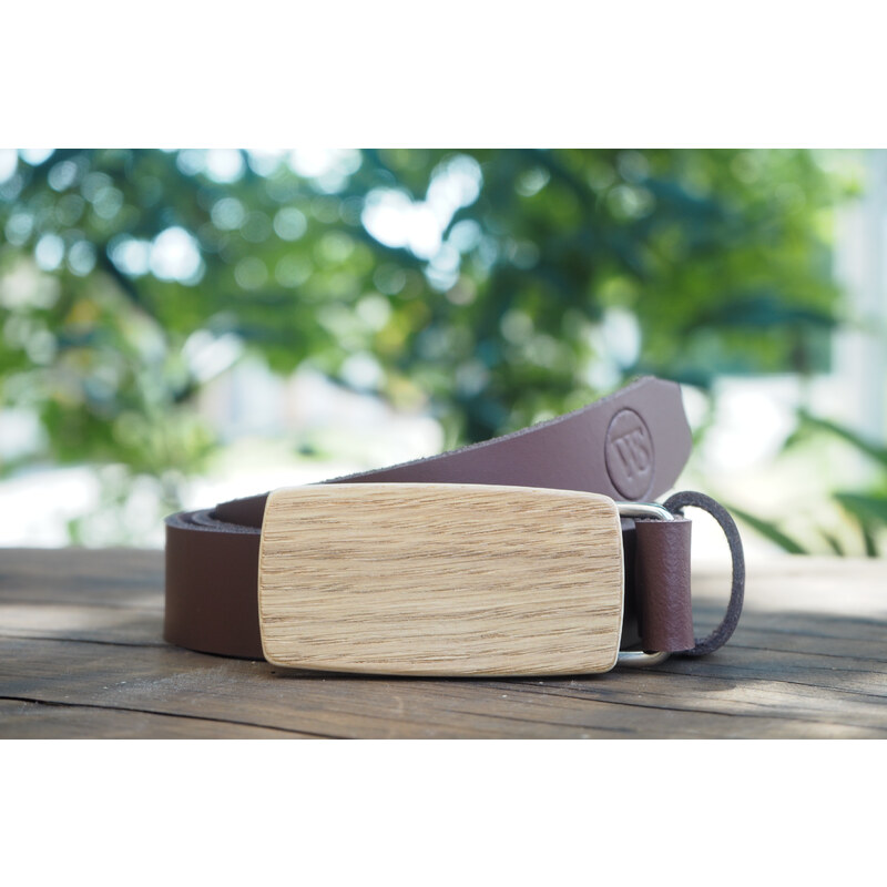 Wood Style Opasek Slim Dub