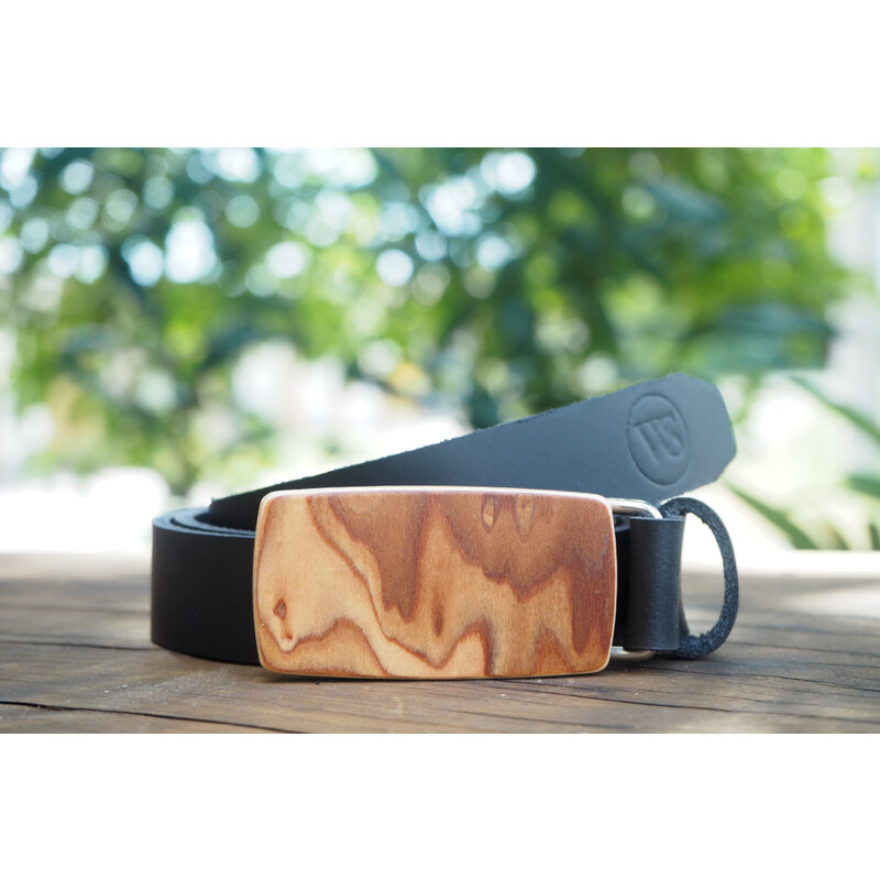 Wood Style Opasek Slim Kořenice