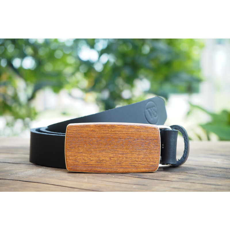 Wood Style Opasek Slim Třešeň