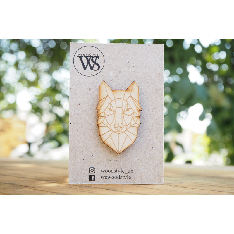 Wood Style Brož Pes 51578609