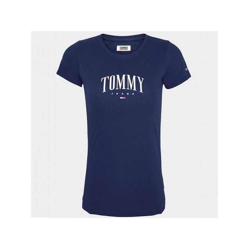 Tommy Hilfiger Dámské triko Tommy Jeans modré (navy) SCRIPT TEE