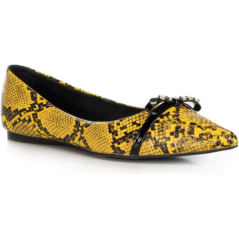Dámské boty Wittchen, žluto - černá, přírodní kůže