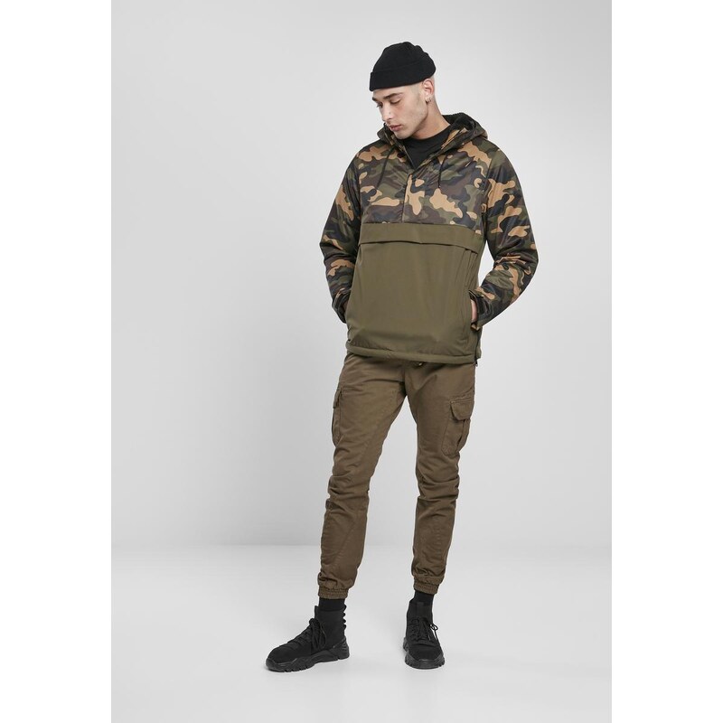 UC Men Camo Mix Pull Over Jacket olivově/dřevěná kamufláž