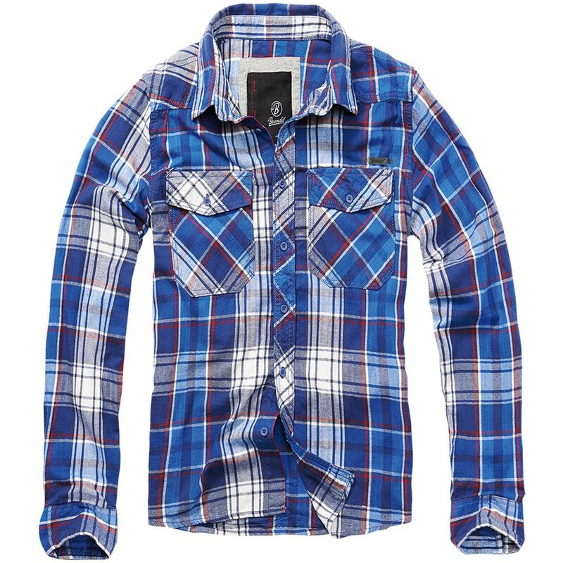 Urban Classics Checked Shirt Navy