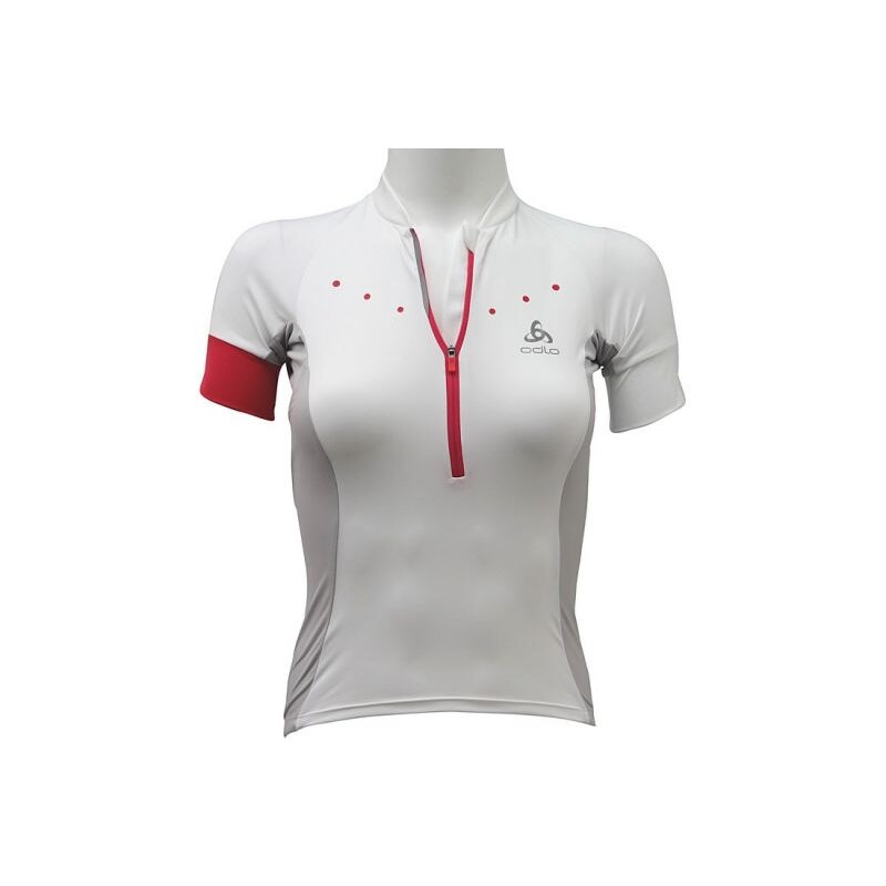 Dámský dres Odlo Stand-Up Collar S/S 1/2 Zip Gavia W 410891-10000