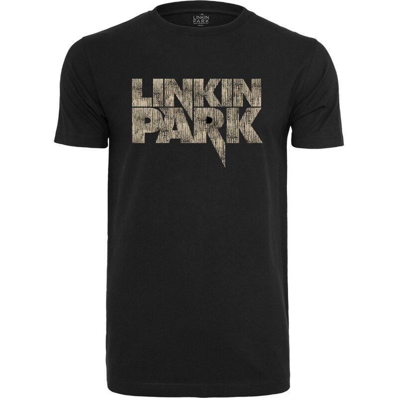 Mister Tee Tričko Linkin Park světle béžová / černá