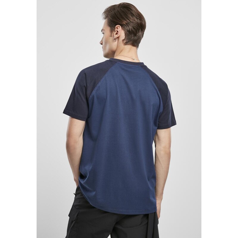 UC Men Kontrastní raglánové tričko tmavě modré/midnightnavy