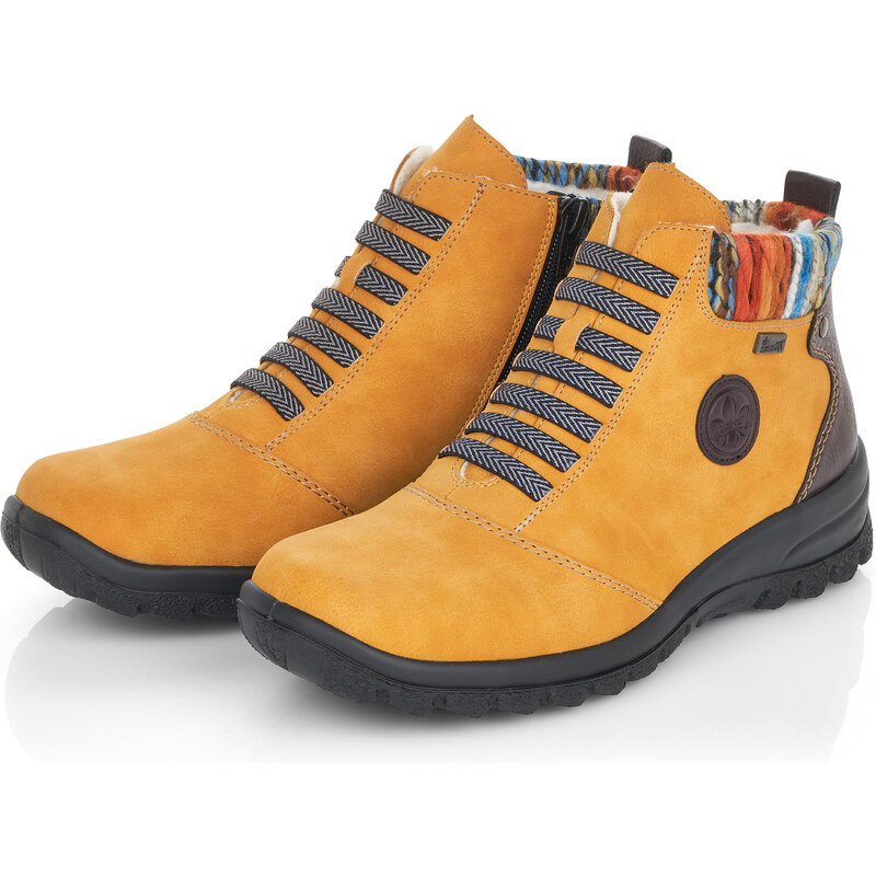 Dámská kotníková obuv RIEKER L7174-68 žlutá