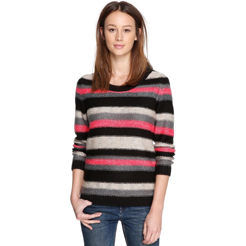 s.Oliver Shiny jumper in a striped look