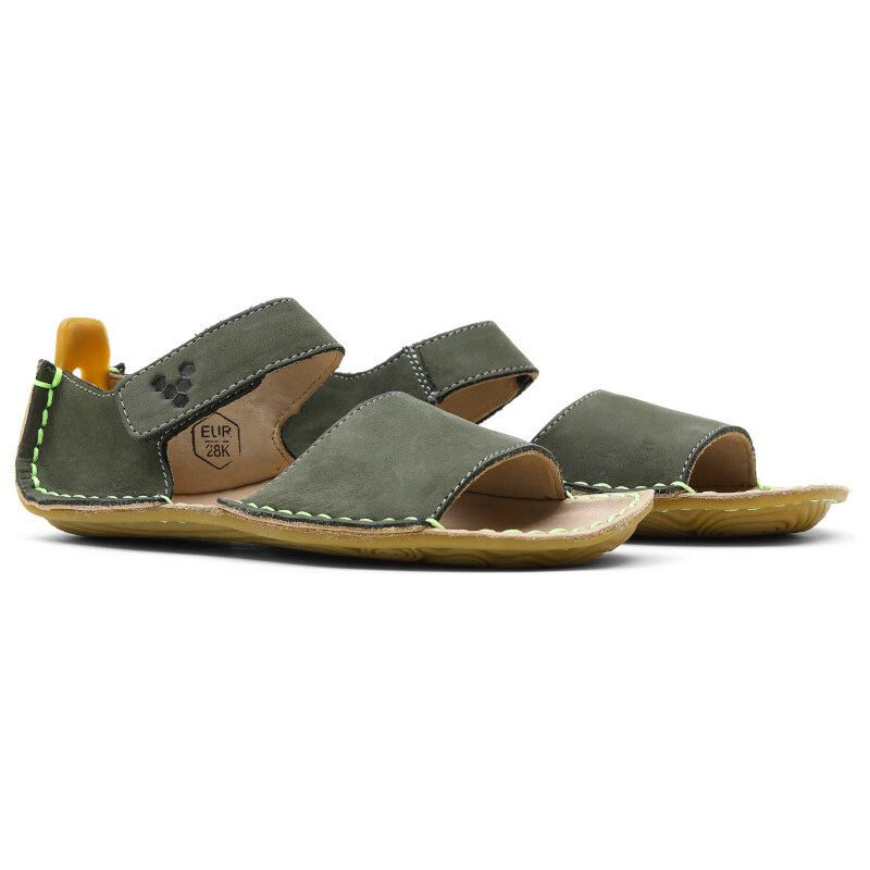 Vivobarefoot ABABA SANDAL KIDS BOTANICAL GREEN - 26