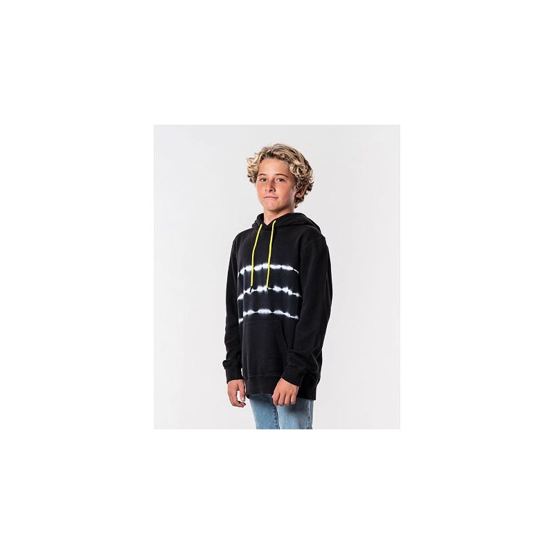 Mikina Rip Curl GRATEFUL DYE HOOD-BOYS Washed Black