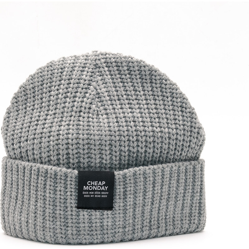 Kulich Cheap Monday Skull Beanie Grey Melange