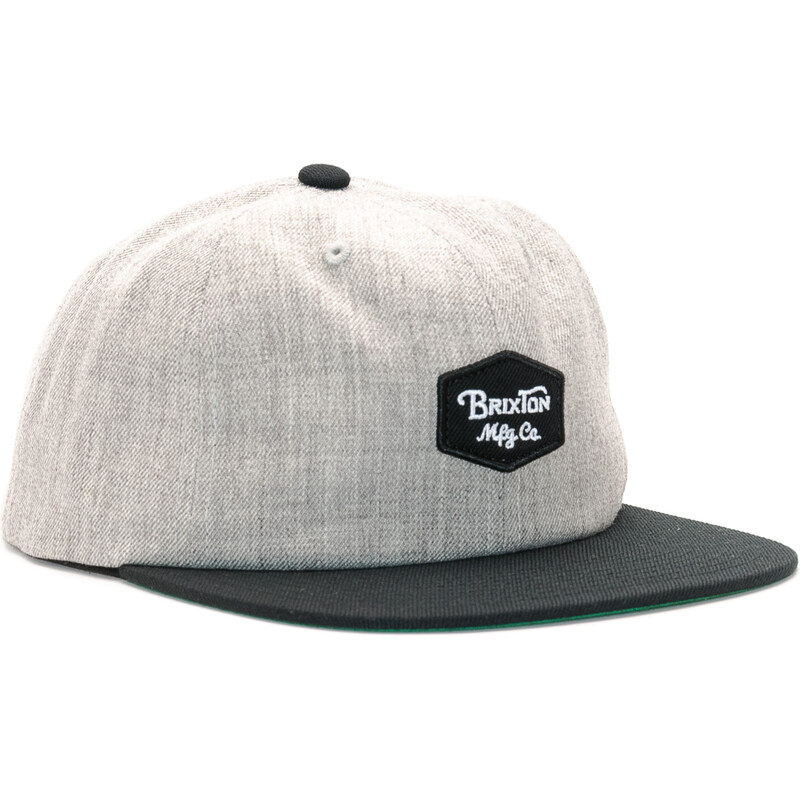 Kšiltovka BRIXTON Trig Light Heather Grey/Black Snapback