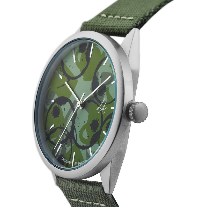 Hodinky CHPO Lucy Silver/Army Green 51448677