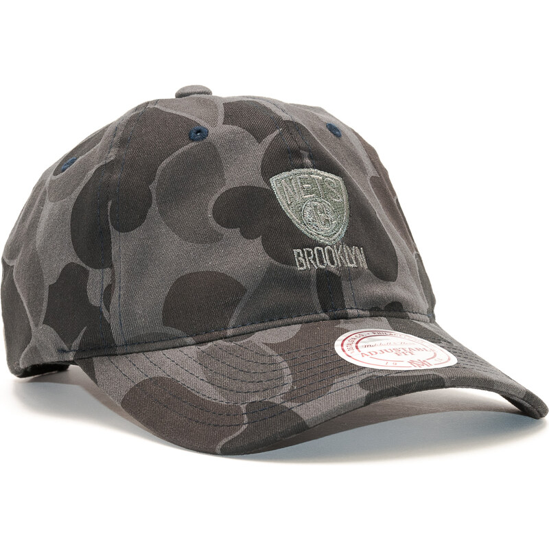 Kšiltovka Mitchell & Ness Camo Slouch Brooklyn Nets Black Camo