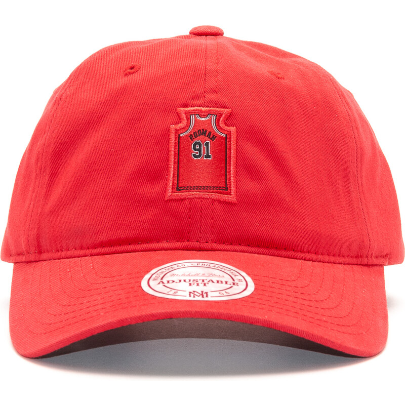 Kšiltovka Mitchell & Ness Small Jersey Dad Hat Chicago Bulls Red Strapback