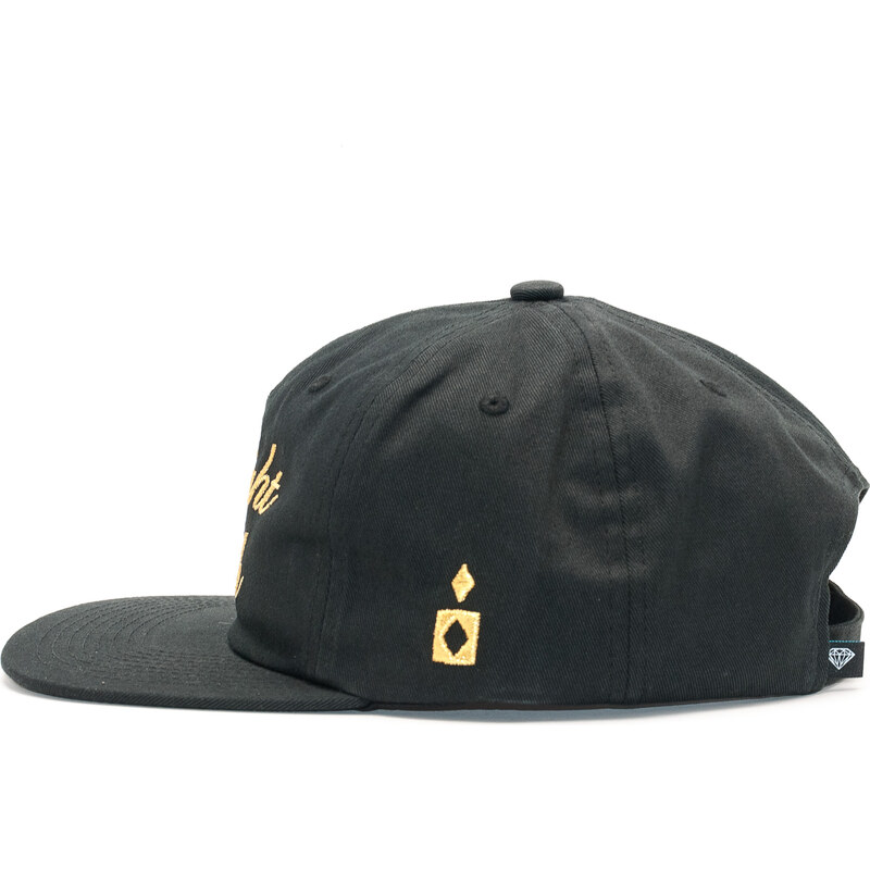 Kšiltovka Diamond Supply Co. Straight Flush Sp18 Unst Black Strapback