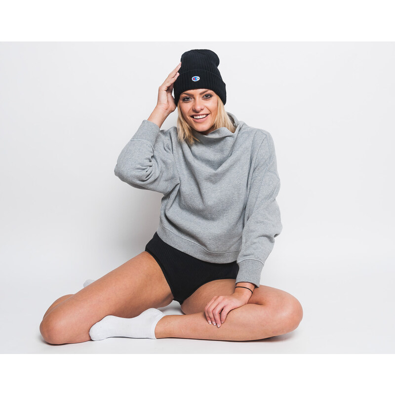 Dámská Mikina Champion High Neck Basic Sweatshirt Grey Grey 110095 106186753