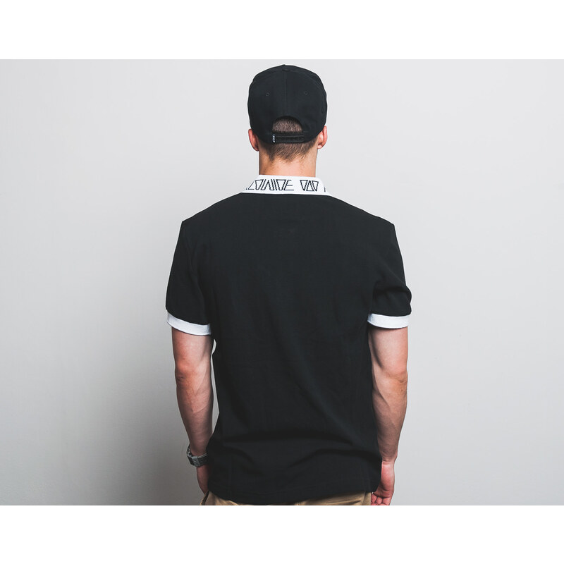 Triko HUF Letras Polo Black