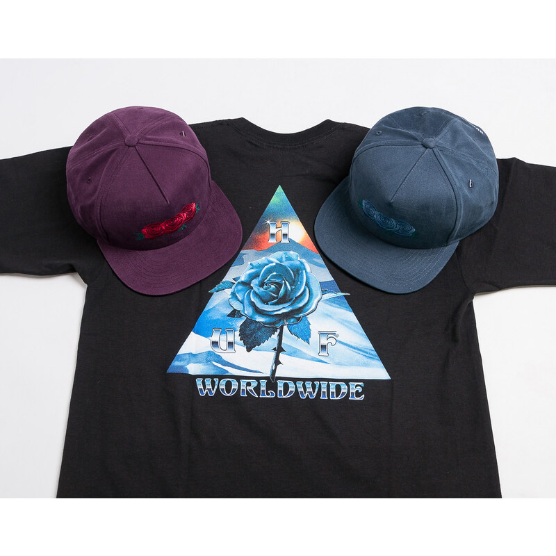 Kšiltovka HUF Triple Rose Mood Indigo Snapback