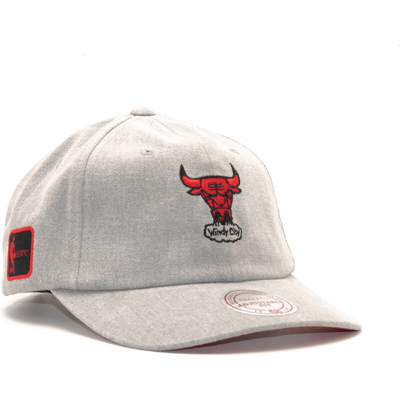 Kšiltovka Mitchell & Ness Haze Chicago Bulls Grey Strapback