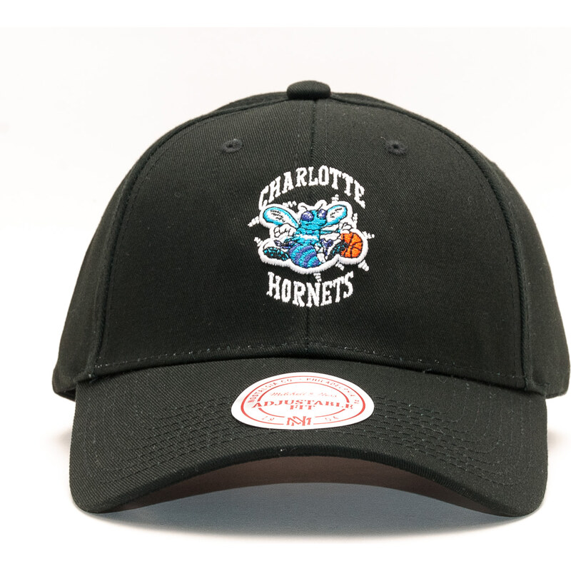 Kšiltovka Mitchell & Ness Team Logo Low Pro Charlotte Hornets Black Snapback