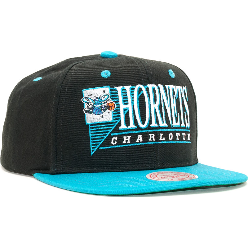 Kšiltovka Mitchell & Ness Horizon Charlotte Hornets Black/Turquoise Snapback