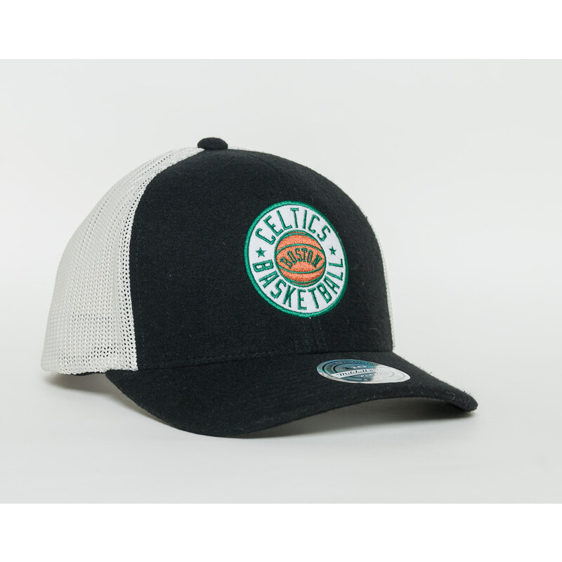 Kšiltovka Mitchell & Ness Patch 110 SB Boston Celtics Black/White Snapback