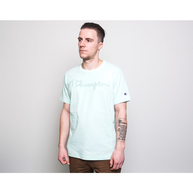 Triko Champion Crewneck T-Shirt Green 213081 GS048 HDE