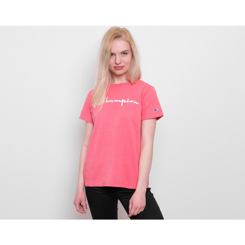 Dámské Triko Champion Crewneck T-Shirt Pink 110992 PS106