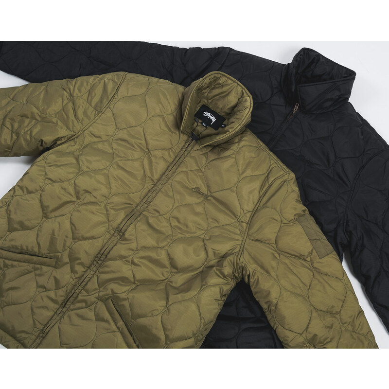 #Zahřeje: Bunda Stussy Quilted Work Jacket Olive